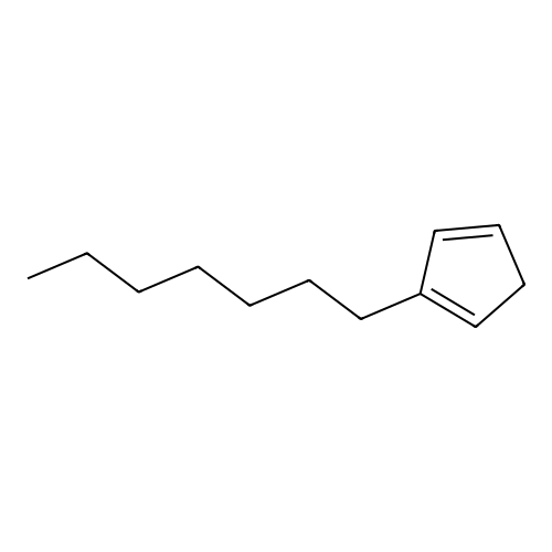 1,3-Cyclopentadiene, 2-heptyl structure