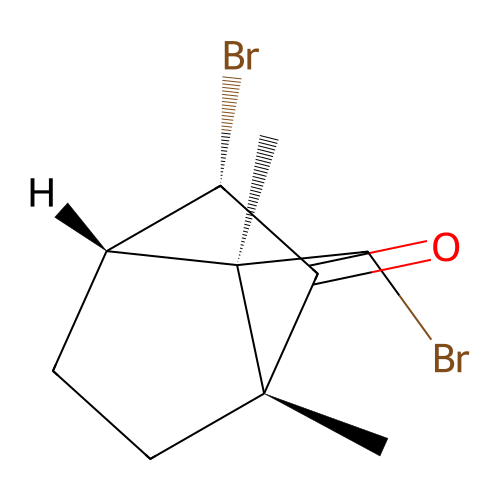 (+)-3,9-Dibromocamphor structure