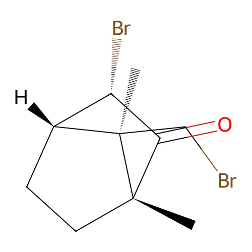 (1R,3S,4S,7R)-3-溴-7-(溴甲基)-1,7-二甲基双环[2.2.1]庚烷-2-酮 structure