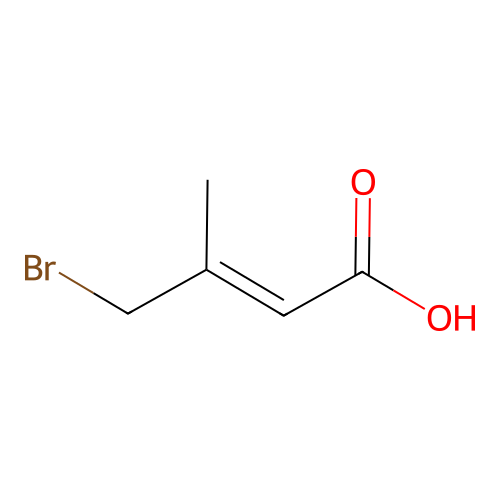 (2E)-4-Bromo-3-methyl-2-butenoic acid structure