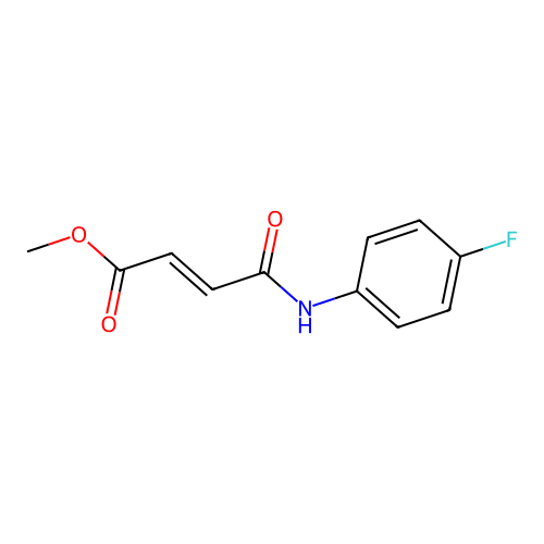 Methyl 4-(4-fluoroanilino)-4-oxo-2-butenoate structure