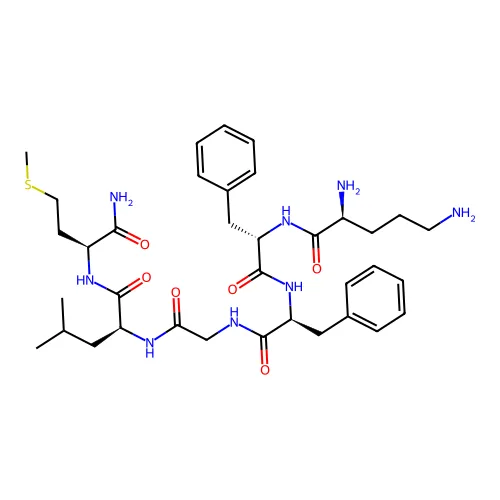 (2S)-N-[(2S)-1-氨基-4-甲硫基-1-氧代丁烷-2-基]-2-[[2-[[(2S)-2-[[(2S)-2-[[(2S)-2,5-二氨基戊酰]氨基]-3-苯基丙酰]氨基]-3-苯基丙酰]氨基]乙酰基]氨基]-4-甲基戊酰胺 structure