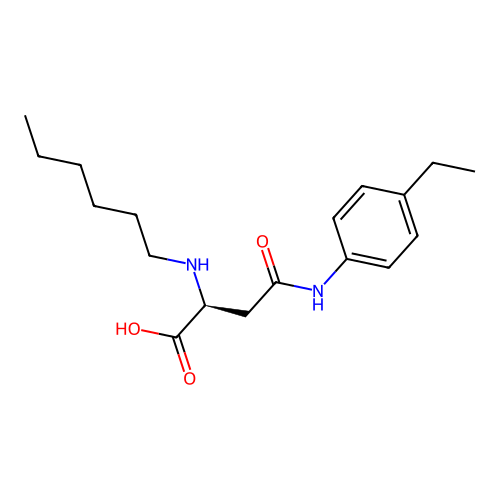 N4-(4-Ethylphenyl)-N2-hexyl-L-asparagine structure