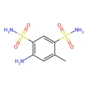 4-Amino-6-methyl-1,3-benzenedisulfonamide structure