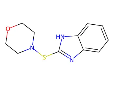 4-(1H-benzimidazol-2-ylsulfanyl)morpholine structure