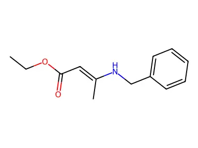 Ethyl 3-benzylamino-2-butenoate structure