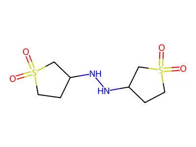 1,2-Bis(1,1-dioxidotetrahydrothiophen-3-yl)hydrazine structure