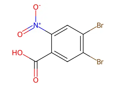 4,5-Dibromo-2-nitrobenzoic acid structure