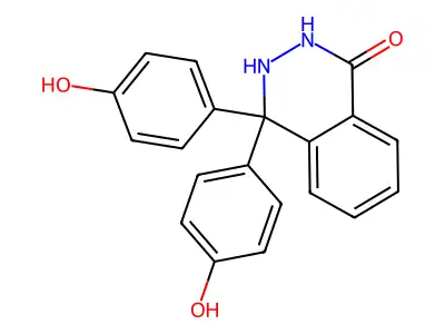 1(2H)-Phthalazinone, 3,4-dihydro-4,4-bis(4-hydroxyphenyl)- structure
