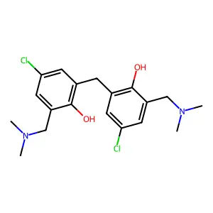 Phenol, 2,2'-methylenebis[4-chloro-6-[(dimethylamino)methyl]- structure