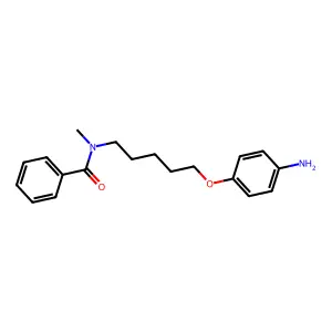 N-(5-(对氨基苯氧基)戊基)-N-甲基苯甲酰胺 structure