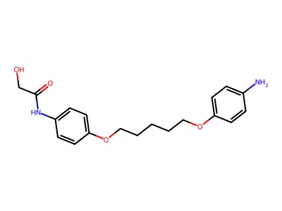 Glycolanilide, 4'-(5-(p-aminophenoxy)pentyloxy)- structure