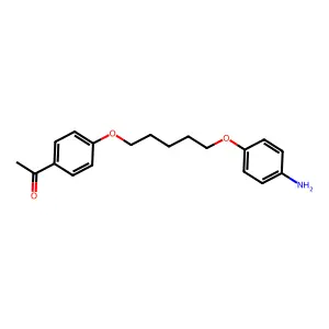 Acetophenone, 4'-(5-(p-aminophenoxy)pentyloxy)- structure
