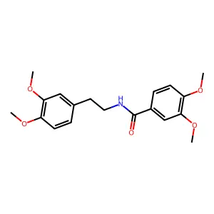 Benzamide, N-(2-(3,4-dimethoxyphenyl)ethyl)-3,4-dimethoxy- structure