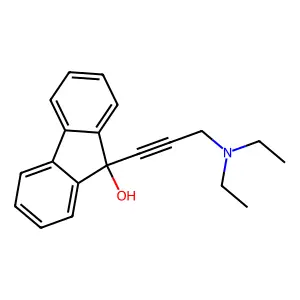 9-[3-(Diethylamino)prop-1-ynyl]fluoren-9-ol structure