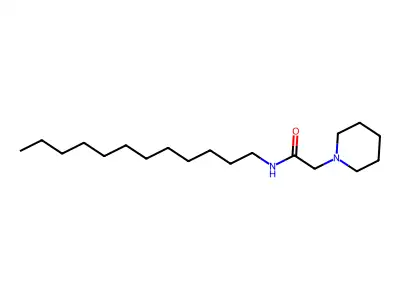 1-Piperidineacetamide, N-dodecyl- structure