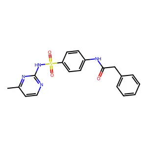 N-{4-[(4-methylpyrimidin-2-yl)sulfamoyl]phenyl}-2-phenylacetamide structure