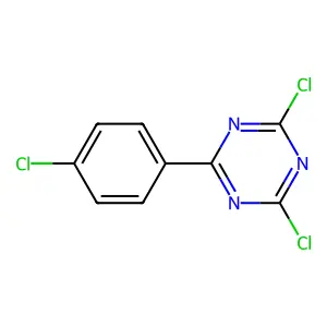 2,4-Dichloro-6-(4-chlorophenyl)-1,3,5-triazine structure