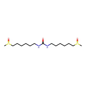 Urea, N,N'-bis[6-(methylsulfinyl)hexyl]-, (+/-)- structure