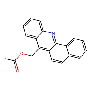 Benz(c)acridine-7-methanol, acetate structure
