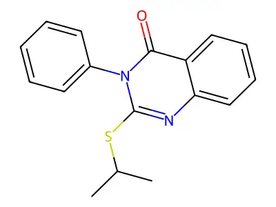 3-Phenyl-2-propan-2-ylsulfanylquinazolin-4-one structure