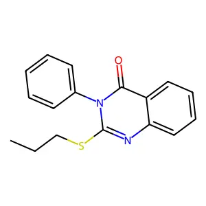 3-Phenyl-2-propylsulfanylquinazolin-4-one structure