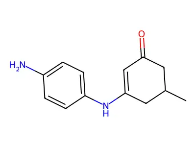 3-[(4-Aminophenyl)amino]-5-methylcyclohex-2-en-1-one structure