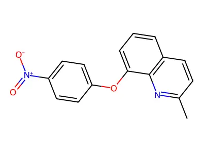 2-Methyl-8-(4-nitrophenoxy)quinoline structure