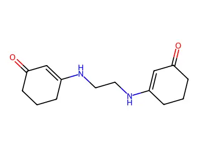 3-({2-[(3-Oxocyclohex-1-en-1-yl)amino]ethyl}amino)cyclohex-2-en-1-one structure