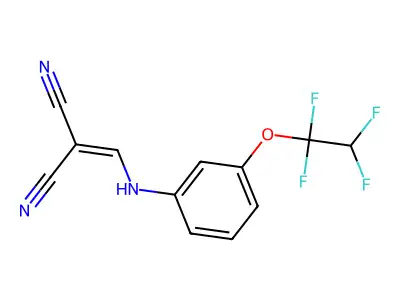 2-{[3-(1,1,2,2-Tetrafluoroethoxy)anilino]methylene}malononitrile structure