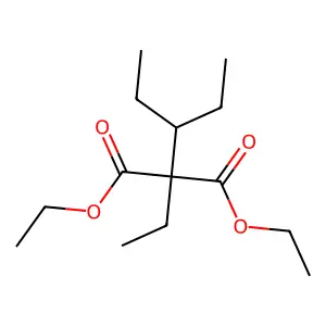 1,3-Diethyl 2-ethyl-2-(1-ethylpropyl)propanedioate structure