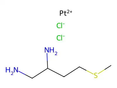 L-1,2-Diaminobutyl-methyl-thioether-dichloroplatinum(II) structure