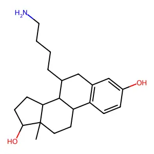 Estra-1,3,5(10)-triene-3,17-diol, 7-(4-aminobutyl)-, (7alpha,17beta)- structure