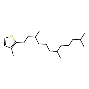 3-Methyl-2-(3,7,11-trimethyldodecyl)thiophene structure
