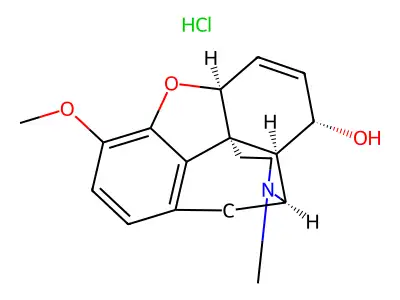 |x-Codeine Hydrochloride structure
