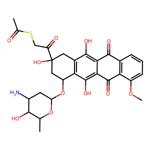 Adriamycin 14-thiopropionate structure