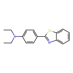 4-(2-Benzothiazolyl)-N,N-diethylbenzenamine structure