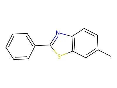 6-Methyl-2-phenylbenzothiazole structure