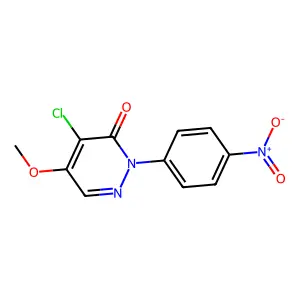 4-Chloro-5-methoxy-2-(4-nitrophenyl)pyridazin-3-one structure