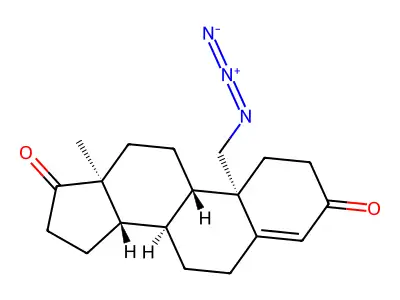 19-Azidoandrost-4-ene-3,17-dione structure