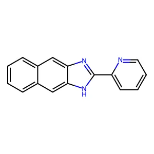 2-pyridin-2-yl-1H-benzo[f]benzimidazole structure