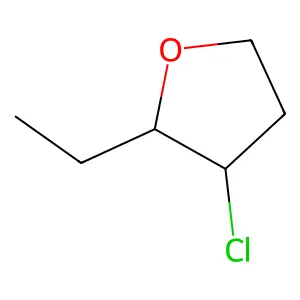 (2R,3R)-3-chloro-2-ethyloxolane structure