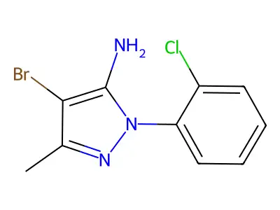 4-Bromo-1-(2-chlorophenyl)-3-methyl-1h-pyrazol-5-amine structure