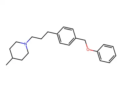 Piperidine, 4-methyl-1-(3-(p-(phenoxymethyl)phenyl)propyl)- structure