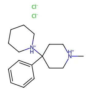 1'-Methyl-4'-phenyl-1,4'-bipiperidine--hydrogen chloride (1/2) structure