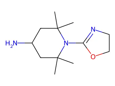 Piperidine, 4-(2-oxazolin-2-ylamino)-2,2,6,6-tetramethyl- structure