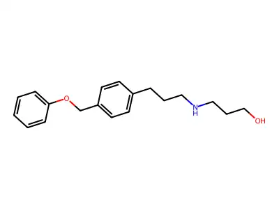 3-((3-(p-(Phenoxymethyl)phenyl)propyl)amino)-1-propanol structure