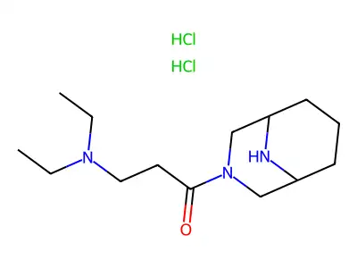 3-(Diethylamino)-1-(3,9-diazabicyclo(3.3.1)non-3-yl)-1-propanone dihydrochloride structure