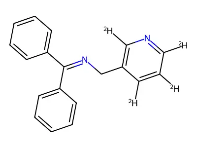 1,1-diphenyl-N-(pyridin-3-ylmethyl)methanimine structure