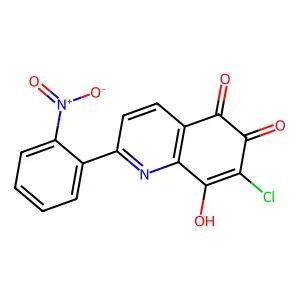 7-Chloro-6-hydroxy-2-(2-nitrophenyl)-5,8-quinolinedione structure